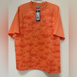 Adidas Originals Top unisex T-shirt Orange Retro NWT.